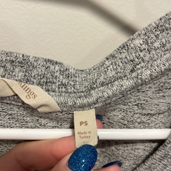 Soft Surroundings Grey Soft Petite Small Long Sleeve Shirt fall basics - Picture 6 of 7